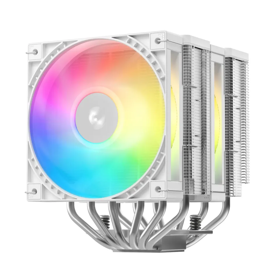 DEEPCOOL CPU Chladič AG620 G2 WH ARGB, 2x120mm, ARGB, LGA1851, AM5, bílá