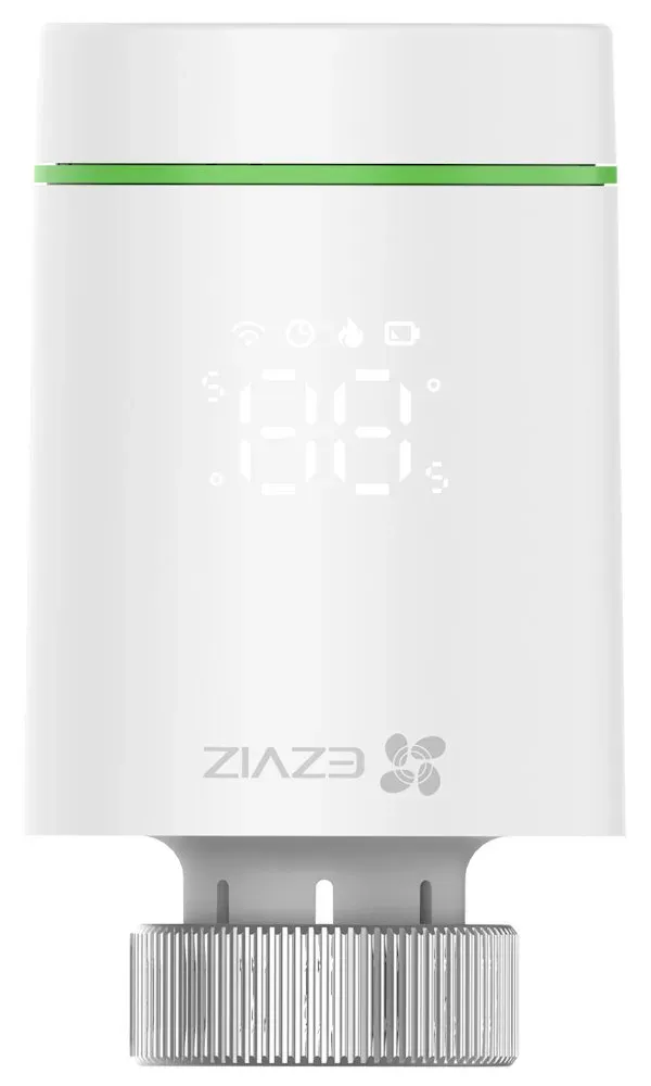 EZVIZ chytrá termostatická hlavice Kit/ 2× termostatická hlavice T55/ centrální jednotka A3-R200/ bílý