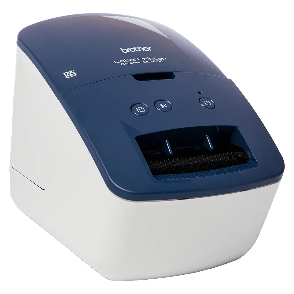 Brother QL-600B – tiskárna adresních štítků do 62 mm pro malé firmy, termotisk, USB, odstřih
