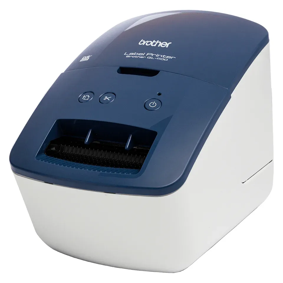 BROTHER tiskárna štítků QL-600B - 62mm, 71mms, termotisk, USB, SOHO Tiskárna Štítků