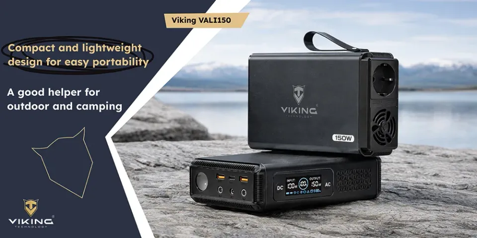 Bateriový generátor Viking VALI150/baterie 148Wh/Output:1xAC,2xUSB-A,2xDC5521/LED svítilna