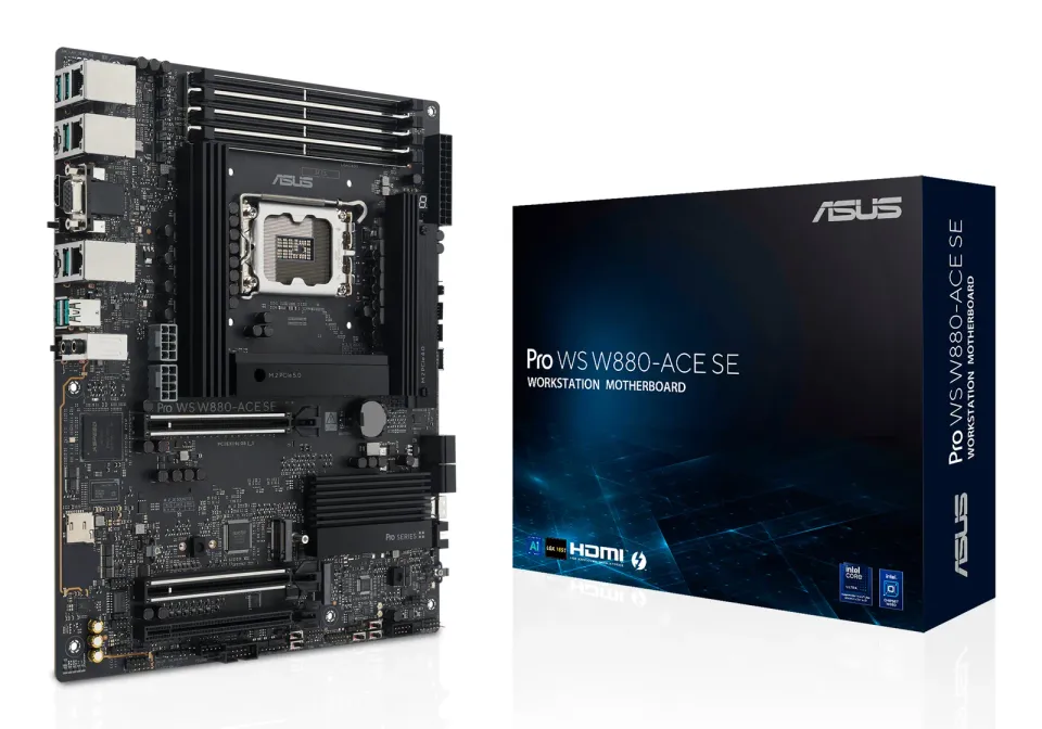 ASUS MB PRO WS W880-ACE SE, Intel W880, 4xDDR5, 1xThunderbolt, 1xHDMI, 1xVGA