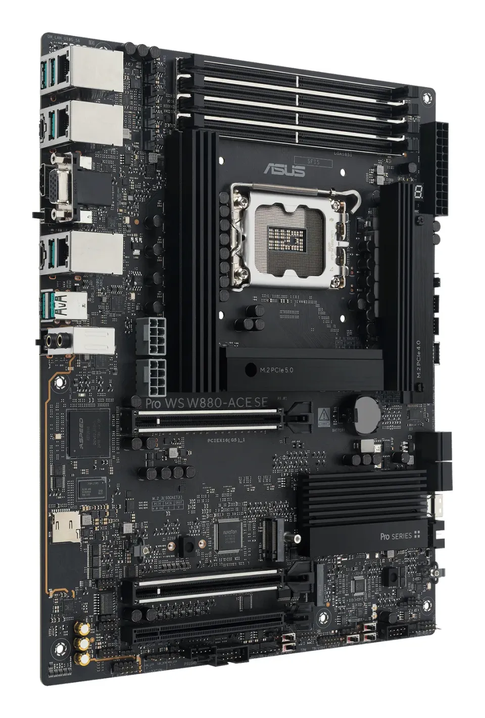 ASUS MB PRO WS W880-ACE SE, Intel W880, 4xDDR5, 1xThunderbolt, 1xHDMI, 1xVGA