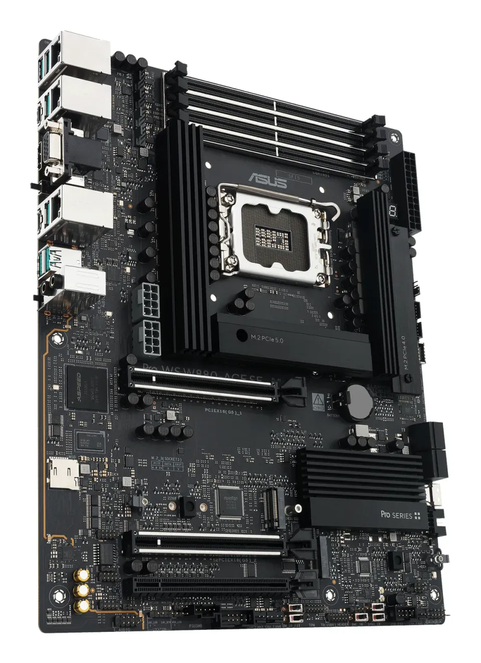 ASUS MB PRO WS W880-ACE SE, Intel W880, 4xDDR5, 1xThunderbolt, 1xHDMI, 1xVGA