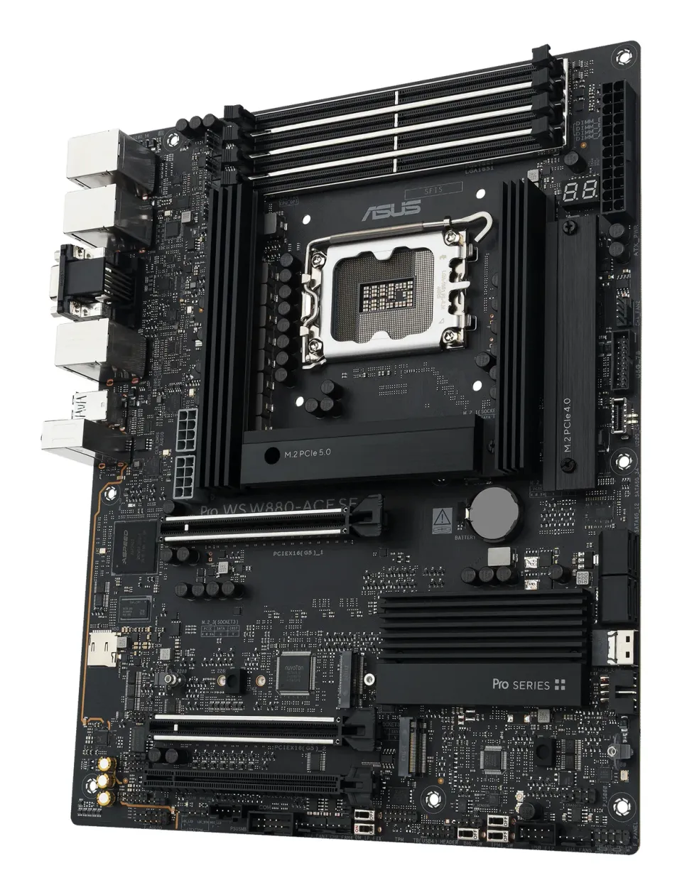 ASUS MB PRO WS W880-ACE SE, Intel W880, 4xDDR5, 1xThunderbolt, 1xHDMI, 1xVGA