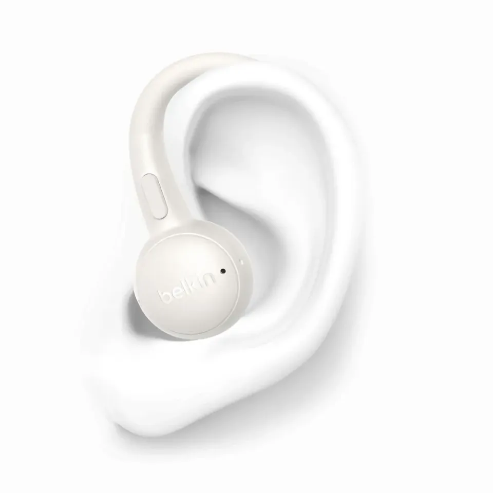 Belkin SOUNDFORM Activefit - True Wireless Earbuds - bezdrátová sluchátka, krémo