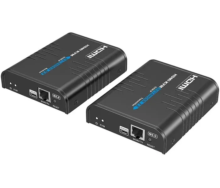 XtendLan HDMI přenos po LAN, vysílač a přijímač, UDP/Multicast, 100Mbps@1080p, přenos USB, funkce KVM