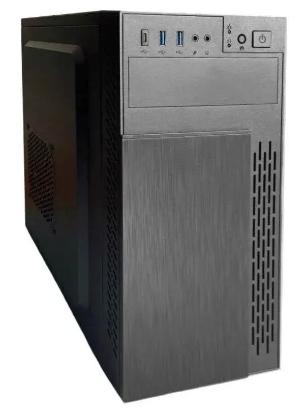 EUROCASE skříň ML M6-505B, Mini Tower, 1xUSB-C, 2x USB 3.0, 2x audio, bez zdroje