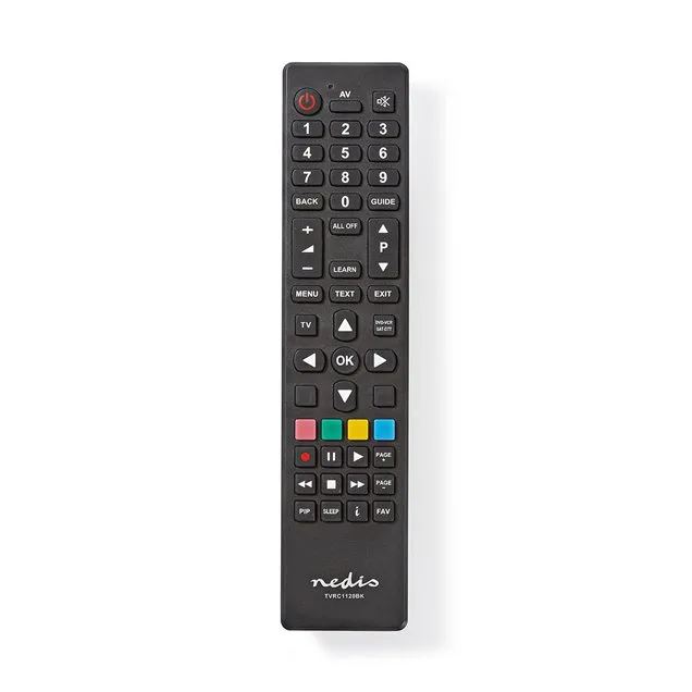 Nedis TVRC1120BK - Univerzální dálkový ovladač | Programovatelný | 2 Zařízení |