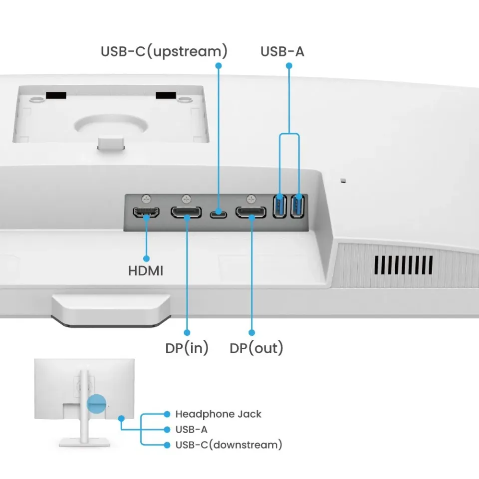 BenQ GW2790QT monitor 27in bílý (IPS 100Hz, 5ms, repro, 2560x1440, 16:9, HDMI +Dport, USB-C)