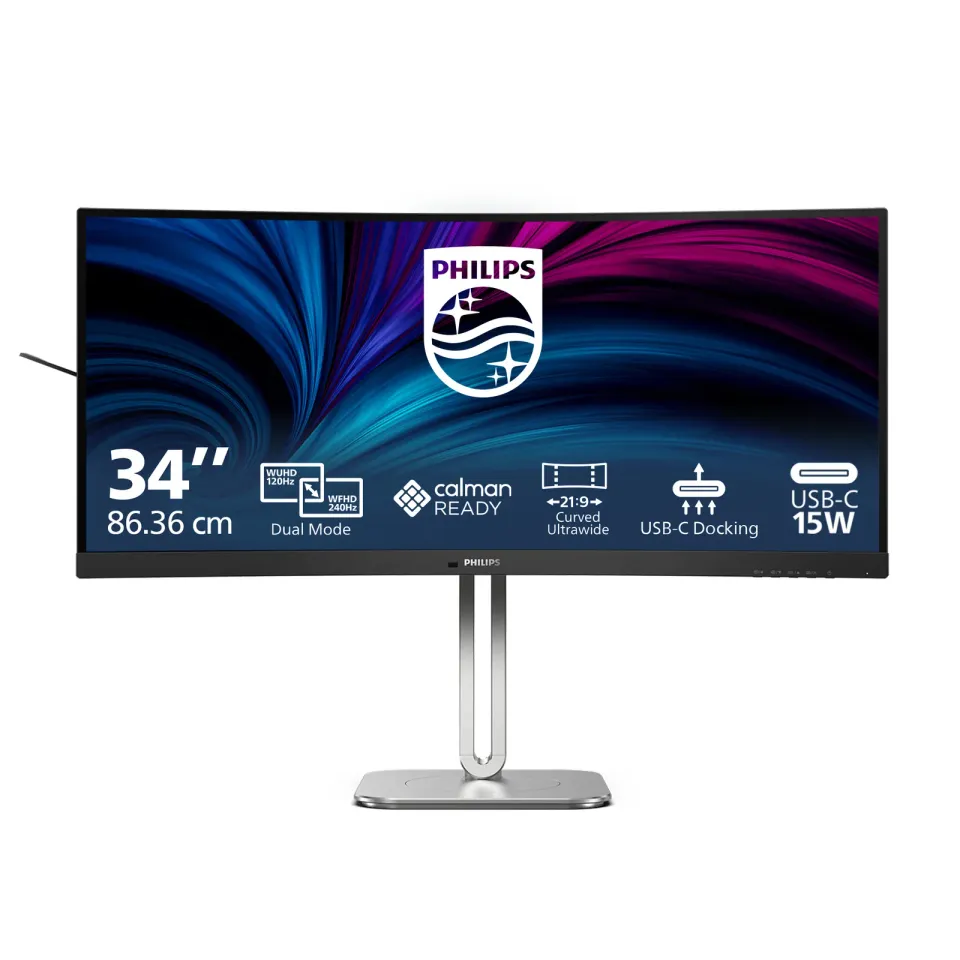 Philips LCD 34B2U5900C 34" zakřivený VA/5120x2160@120Hz/0,5ms/450cd/2xHDMI/DP/5x