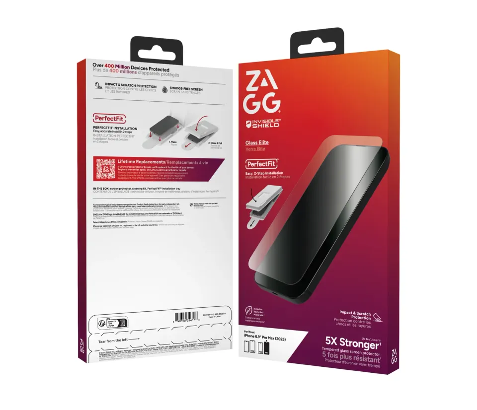 ZAGG Ochranné sklo Elite pro Apple iPhone 17 Pro Max