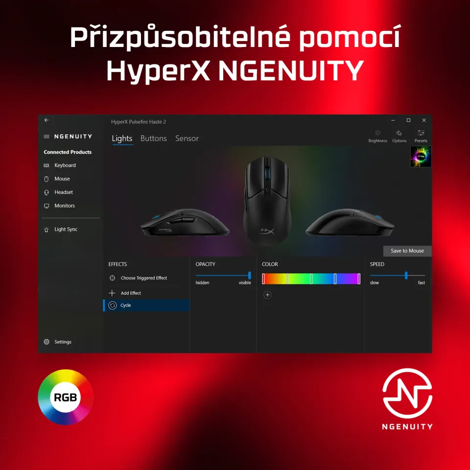 HyperX Pulsefire Haste White Wired Gaming Mouse 2 - Myš