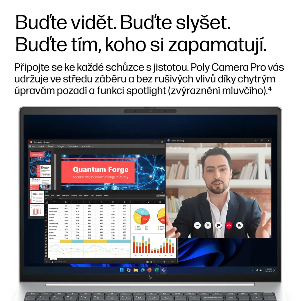 HP NTB EliteBook 8 G2a 16" RAI5-435 WUXGA 400 IR 5MP,1x16GB,512GB,WiFi7,BT,FpS,bckl kbd,bez adapteru, Win11Pro