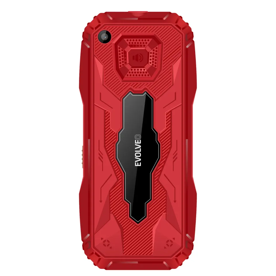 EVOLVEO MaxPhone A1, tlačítkový Dual SIM telefon, červený