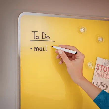 LEITZ Magnetická tabule na zeď Cosy 600x400mm, teplá žlutá