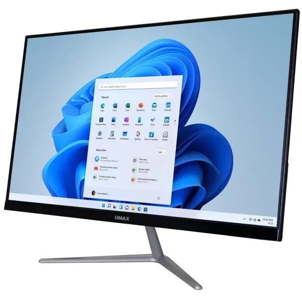 UMAX All-in-One U-One 24JL Pro/ 23,8" IPS/ 1920x1080/ N5100/ 4GB/ 128GB SSD/ HDMI/ 2x USB 3.0/ 2x USB 2.0/ W11Pro/ černý