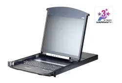 ATEN KL1116VN-AXA-AG 16-Port Cat 5 Dual Rail 19" LCD KVM over IP Switch with Vir