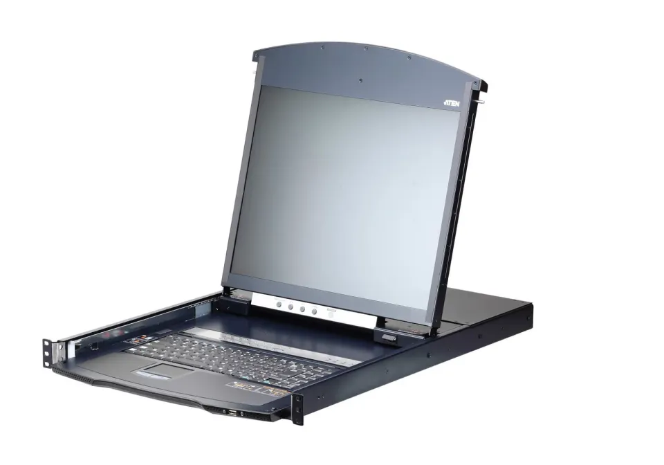 ATEN KL1116VN-AXA-AG 16-Port Cat 5 Dual Rail 19" LCD KVM over IP Switch with Vir