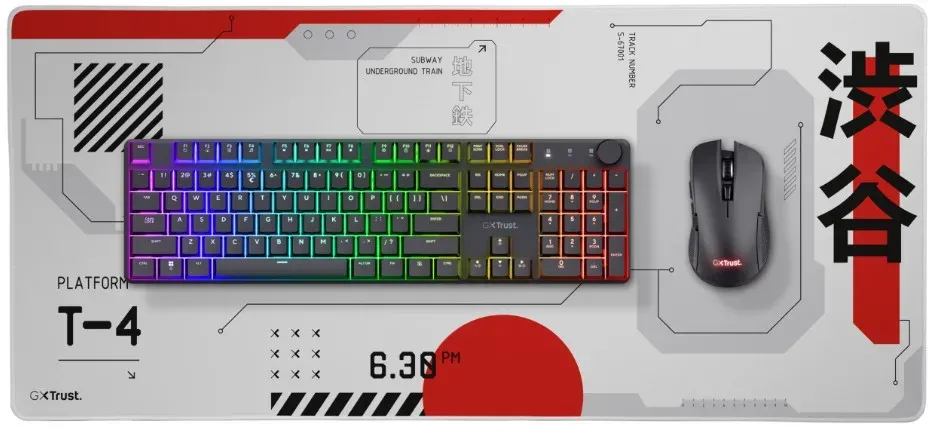 TRUST GXT759 XXL MOUSEPAD – JAPAN WHITE