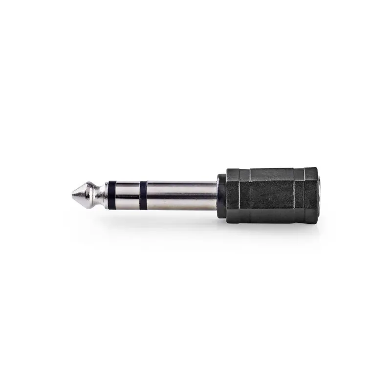 Nedis CAGB23930BK - Stereofonní audioadaptér | 6,35mm Zástrčka - 3,5mm Zásuvka |