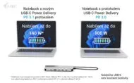 i-tec USB-C Metal Nano 3x Display Dock, 2x HDMI 1x USB-C video, Power Delivery 1