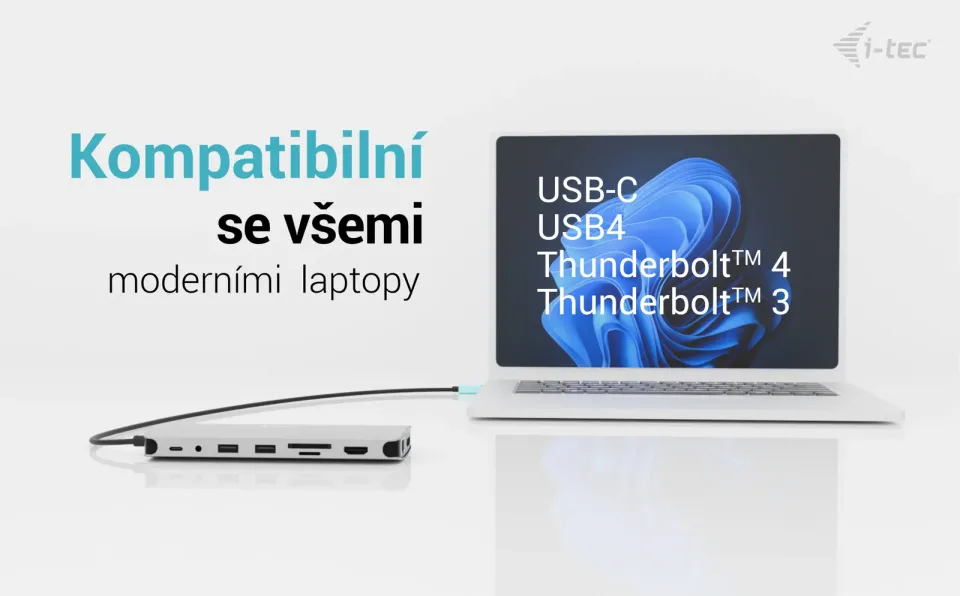 i-tec USB-C Metal Nano 3x Display Dock, 2x HDMI 1x USB-C video, Power Delivery 1