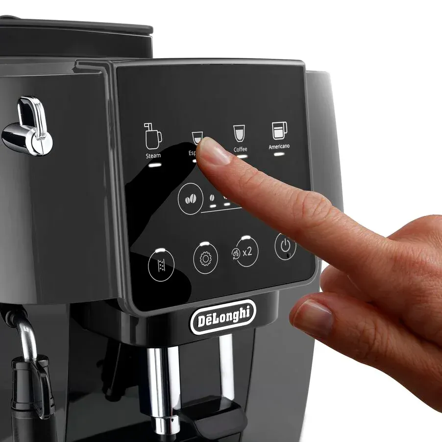 DeLonghi Magnifica Start ECAM 220.22.GB automatický kávovar, espresso, vestavěný mlýnek, 1450 W, 15 bar, černý