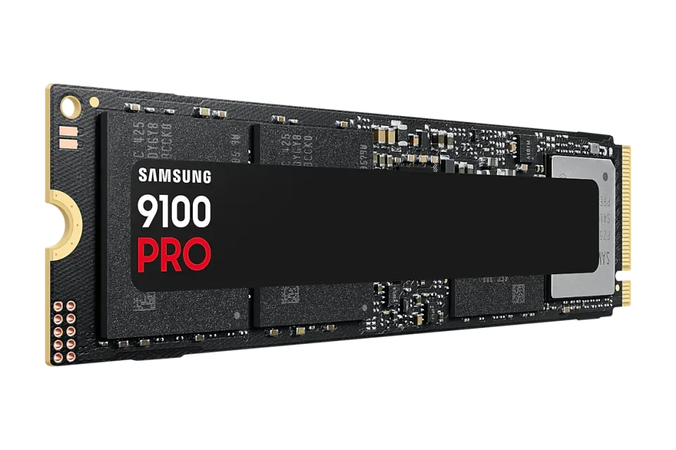 SAMSUNG 9100 PRO 4TB PCIe 5.0 NVMe SSD M.2 PCIe 5.0 x4 NVMe 2.0 (čtení max. 14800MB/s, zápis max. 13400MB/s)
