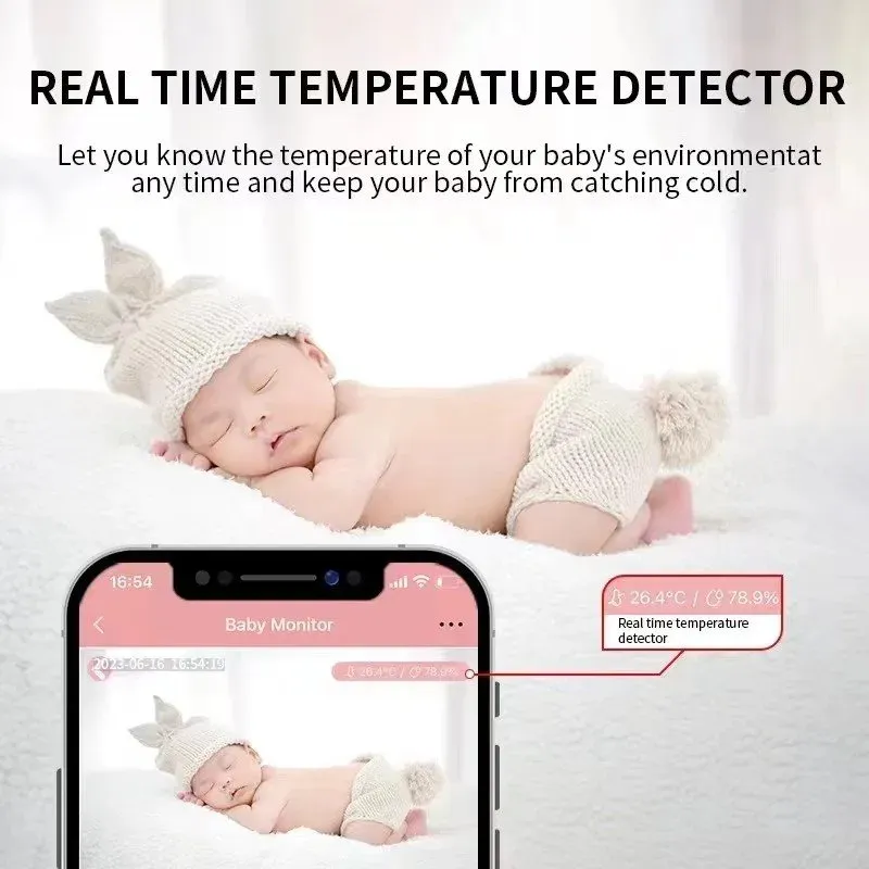 IMMAX NEO LITE SMART Security dětská chůvička, Baby Monitor, Wi-Fi 2,4GHz, 4MP, modrá, TUYA