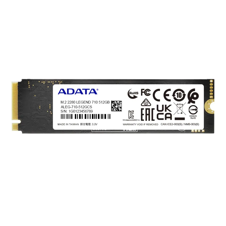 ADATA LEGEND 710/512GB/SSD/M.2 NVMe/3R