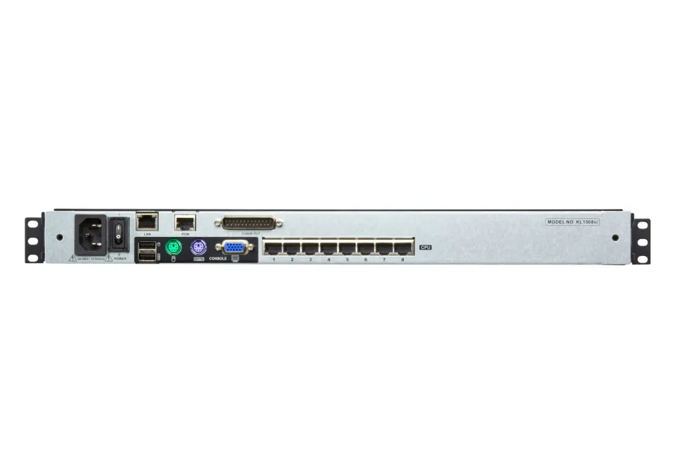 ATEN KVM switch KL-1508AIM 8PC KVM 17"LCD CAT5, Over the NET