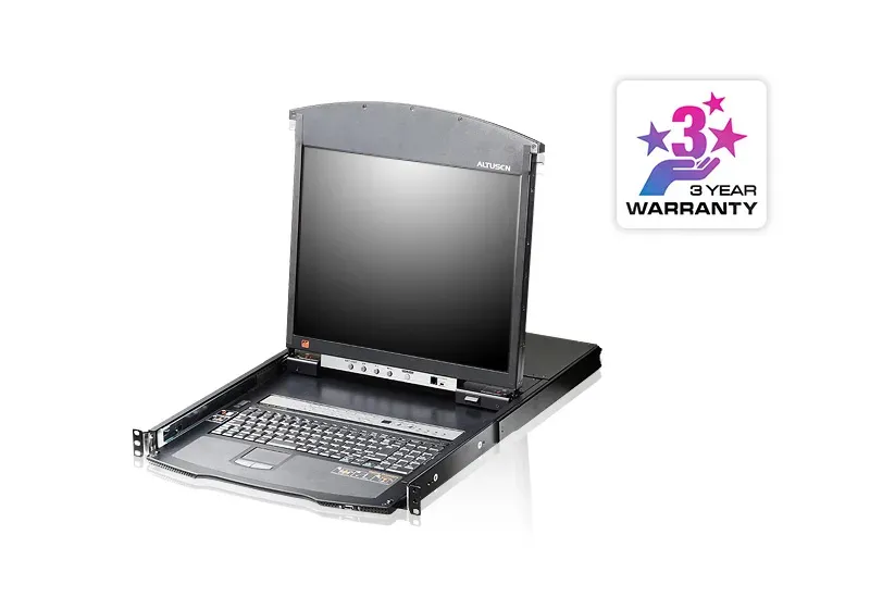 ATEN KVM switch KL-1508AIM 8PC KVM 17"LCD CAT5, Over the NET