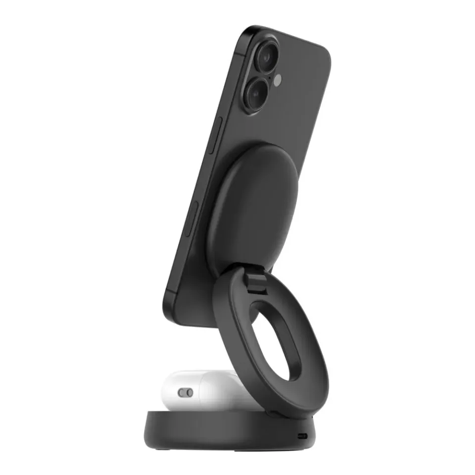 Belkin BOOST CHARGE Qi2 15W 2v1 Magnetická skládací nabíječka pro iPhone/Apple W (WIZ035kqBK)