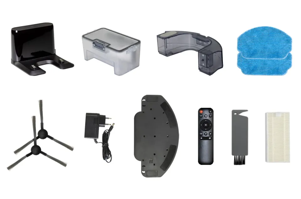 Salente R2, robotický vysavač, stírání vodou, nabíjecí stanice, bílý