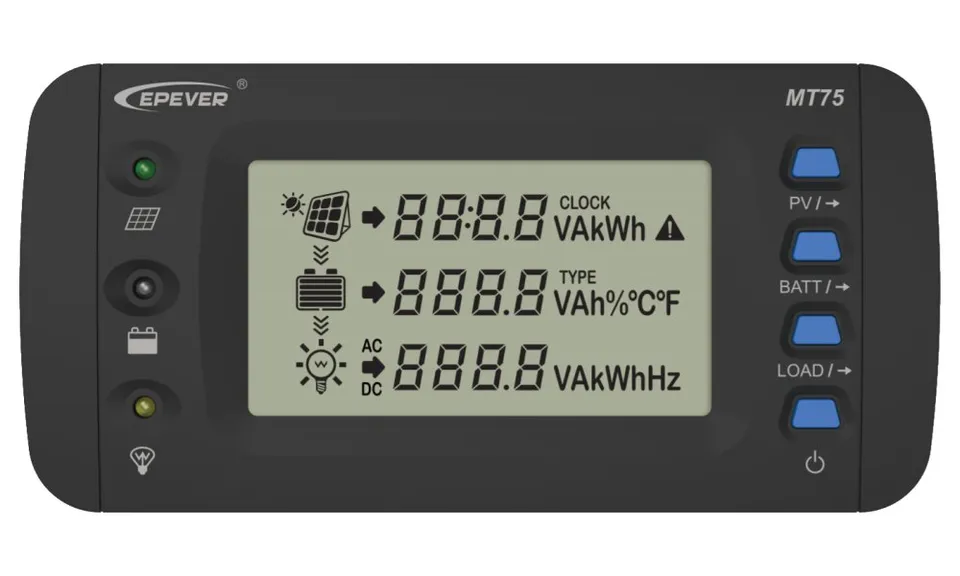 EPEVER MT75 externí displej pro solární regulátory a měniče EPEVER/EPsolar
