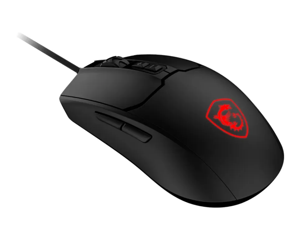 MSI herní myš FORGE GM100/ drátová/ 6.400 dpi/ RGB podsvícení/ 7 tlačítek/ USB