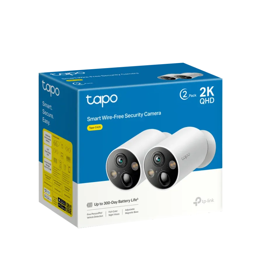 TP-Link Tapo C425(2-pack) - Venkovní IP kamerový set na baterii, WiFi, 4MP ( 256