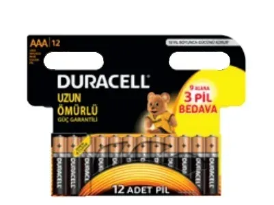 Duracell Basic alkalická baterie 12 ks (AAA)