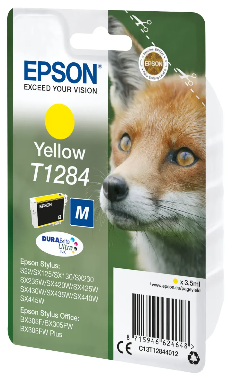 EPSON cartridge T1284 yellow (liška)