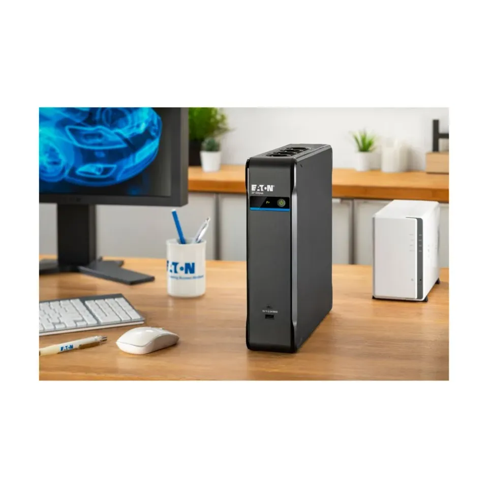 Eaton 3P Ellipse UPS USB IEC, 1300VA, 840W, Vstup: C14, Výstupy: (4) C13, (4) Pouze přepěťová ochrana C13, USB nabíjen