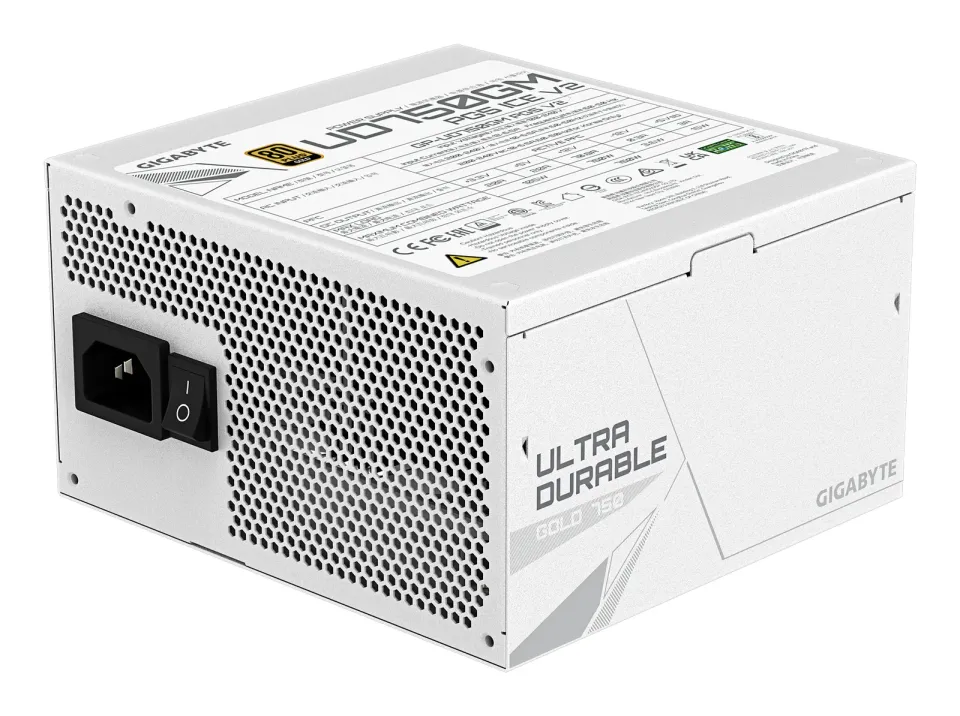 GIGABYTE zdroj UD750GM PG5 ICE 750W, 120mm, Plně modulární, 80 Plus Gold, ATX 3.1