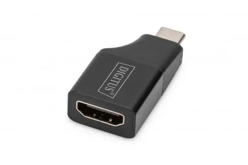 DIGITUS Adaptér USB-Type-C, USB-C na HDMI typu A, 4K@ 30HZ 4K@ 30Hz, hliník - po