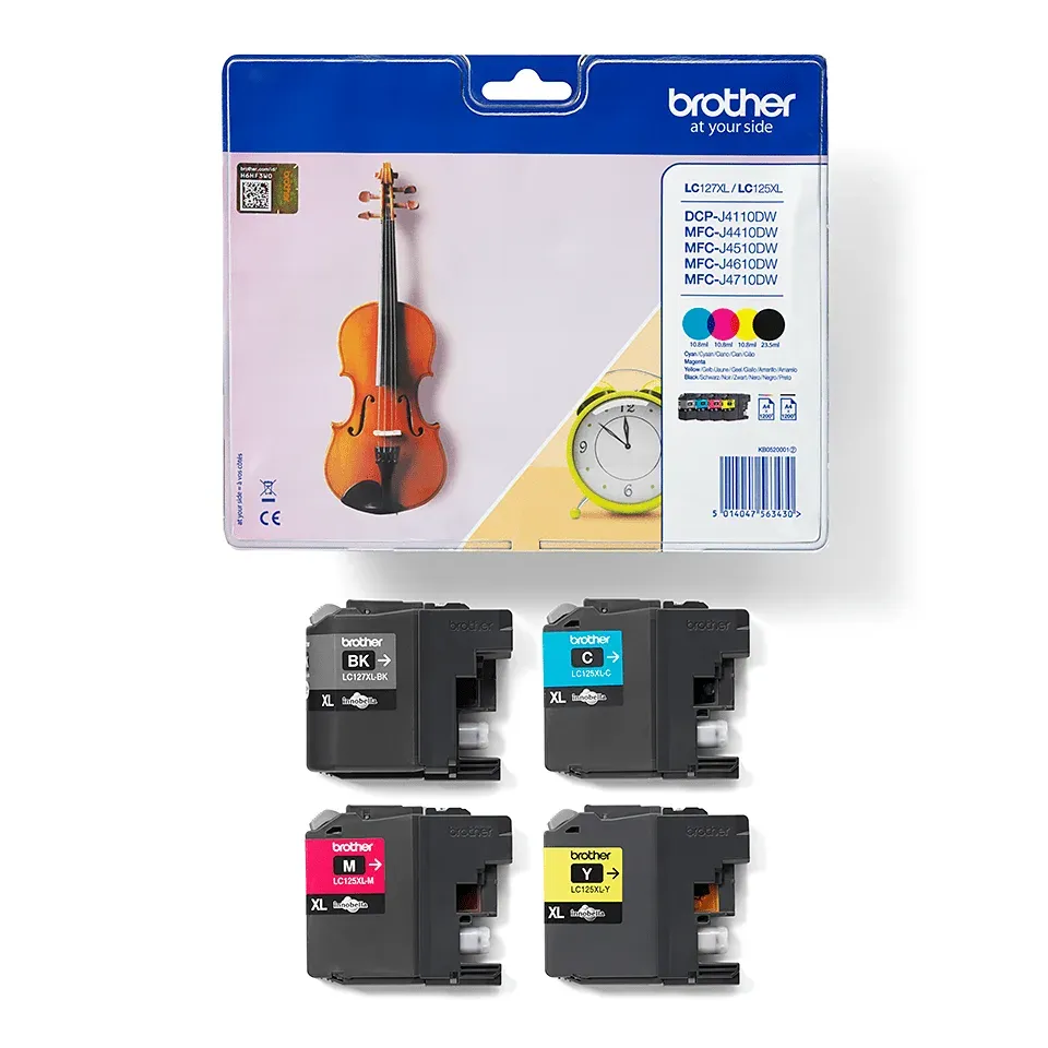 Brother LC-127XLVALBP (inkoust multipack - černá + tři barvy)