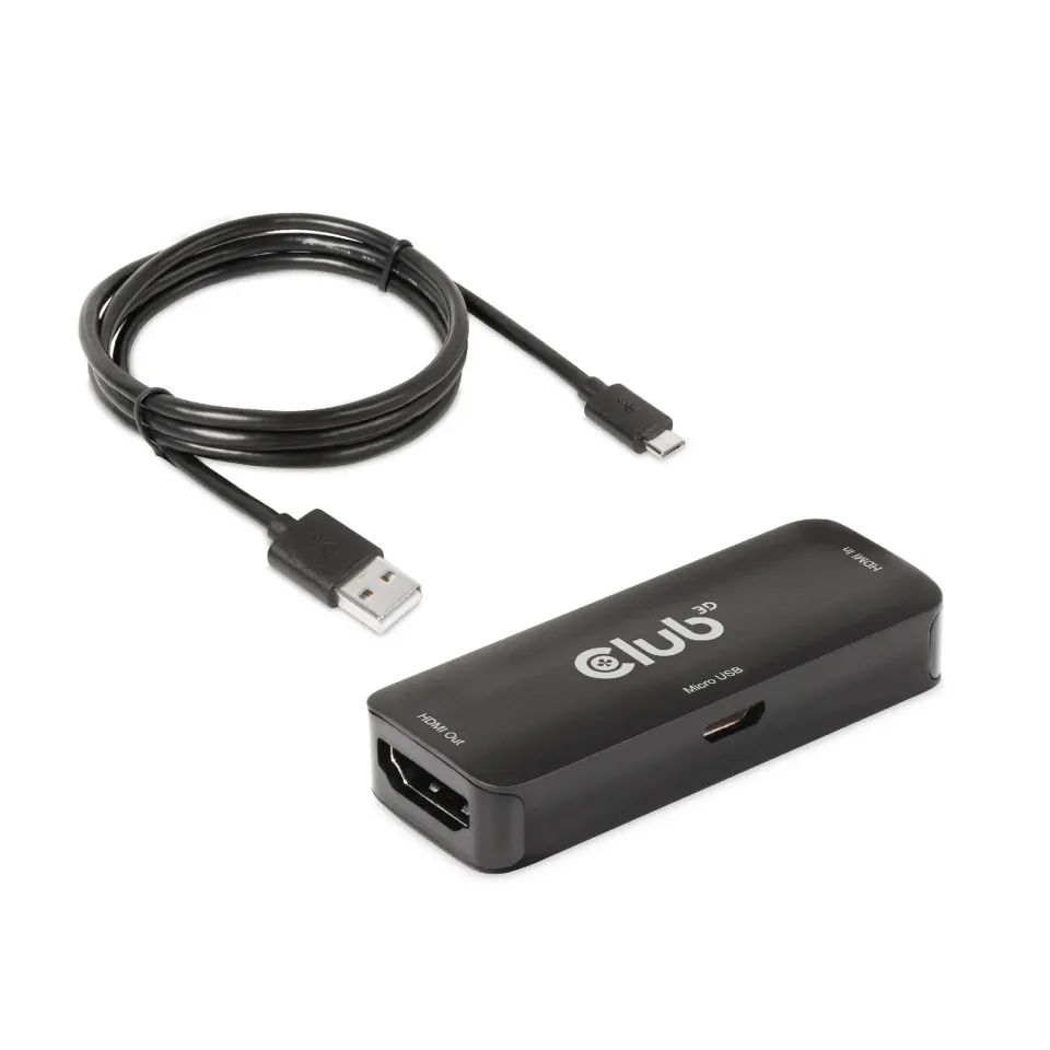 Club3D Adaptér aktivní HDMI 4K60Hz (F/F), černá