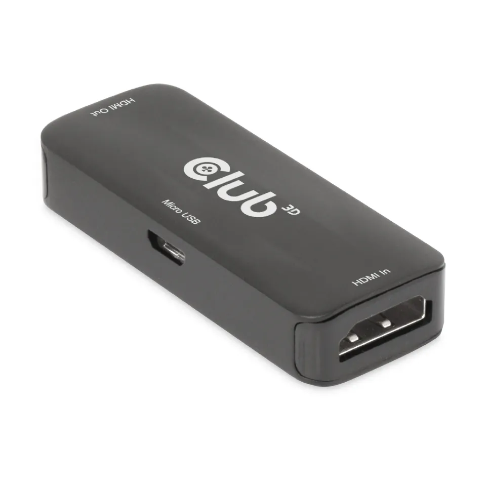 Club3D Adaptér aktivní HDMI 4K60Hz (F/F), černá