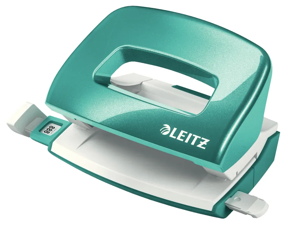 LEITZ Mini děrovačka NeXXt 5060, ledově modrá