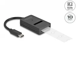 Delock Kombo převodník pro SSD M.2 NVMe PCIe nebo SATA s USB Type-C 10 Gbps