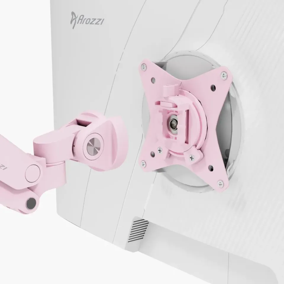 AROZZI ALZARE NEO Pink/ stolní držák pro monitory/ plynový píst/ kovový/ růžový