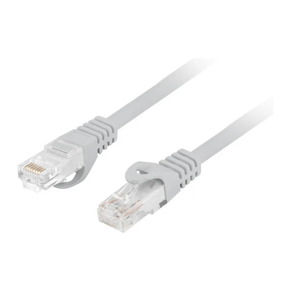 PATCHCORD CAT.6 UTP LSZH CU 1M ŠEDÝ FLUKE PASS LAN
